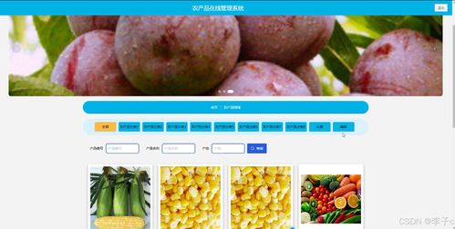 springboot vue農(nóng)產(chǎn)品在線管理系統(tǒng) 計算機畢業(yè)設(shè)計